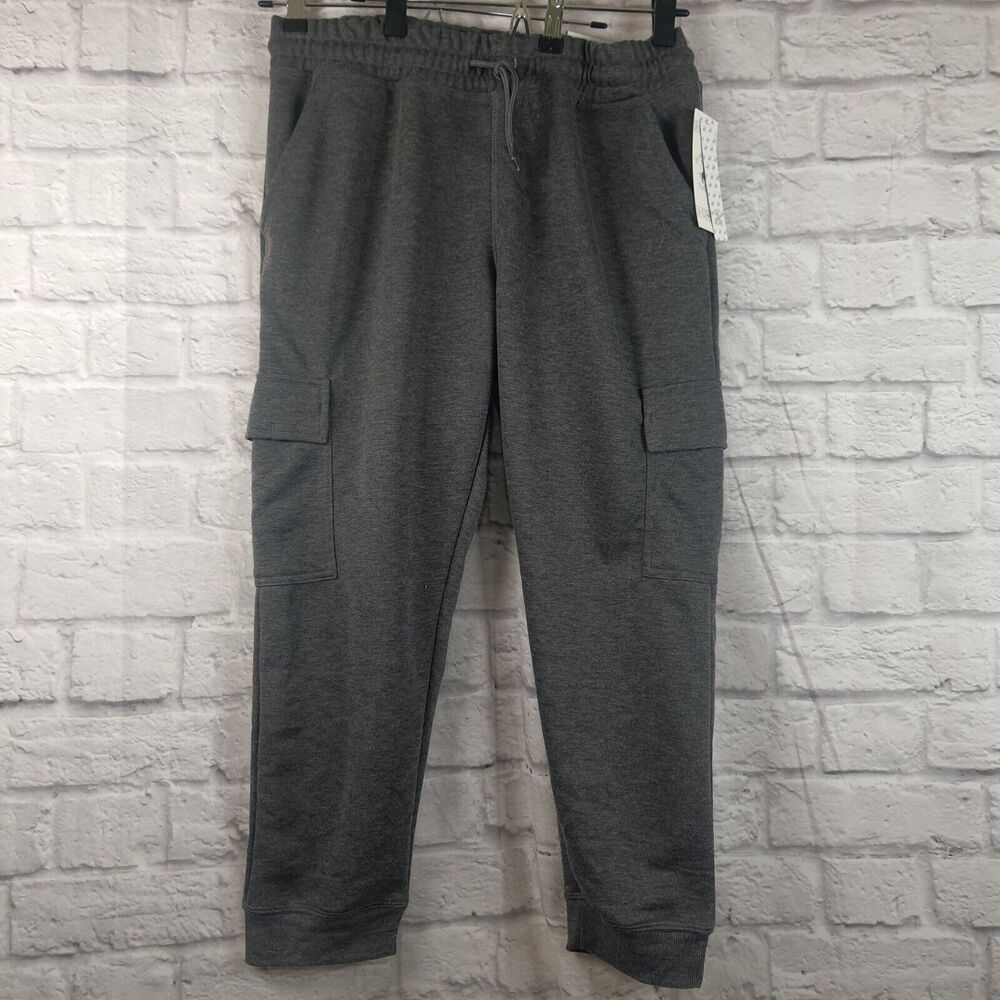 Beverly Hills Polo Club Womens Large Cropped Sweatpants Cargo Joggers  NWT $60